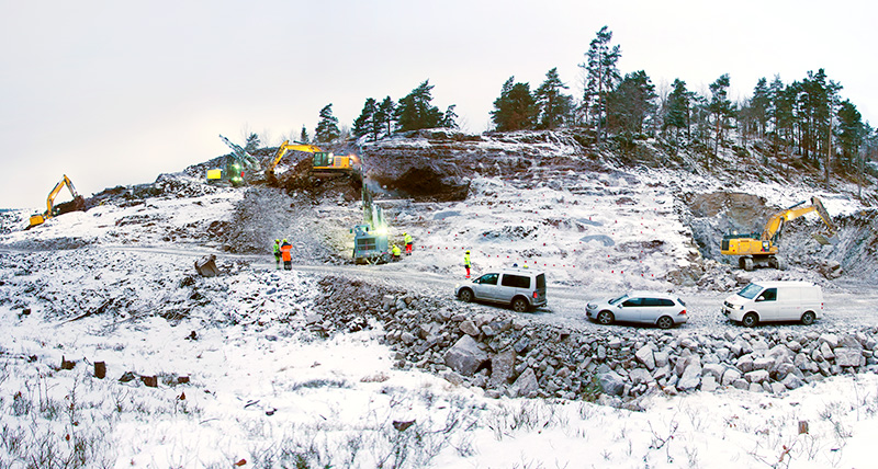Building road in Norway